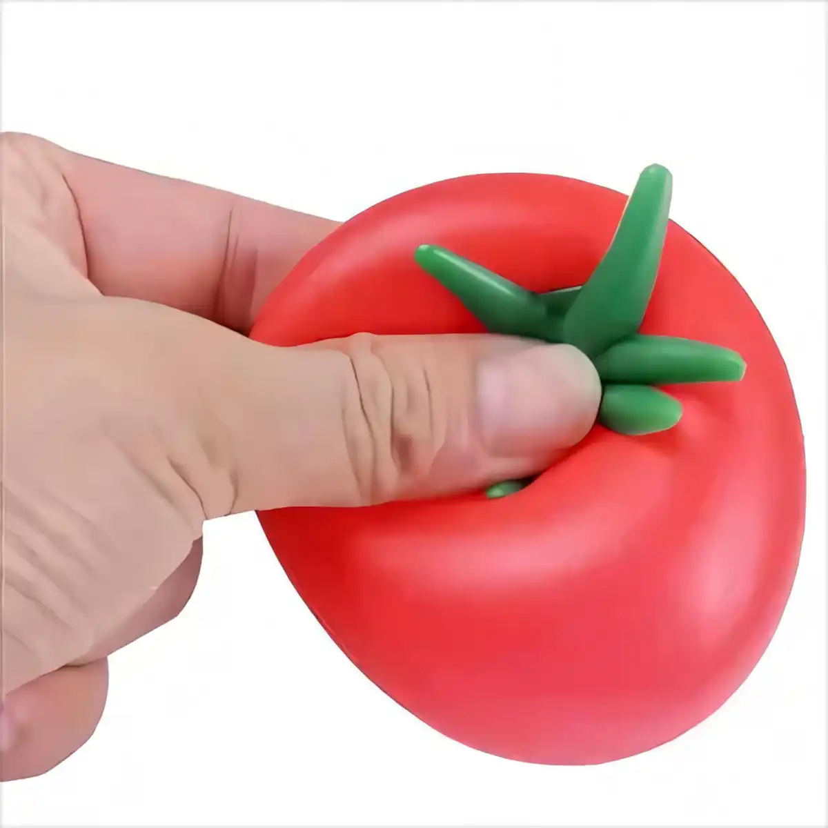Realistic Tomato Squeeze Stress Ball product close-up