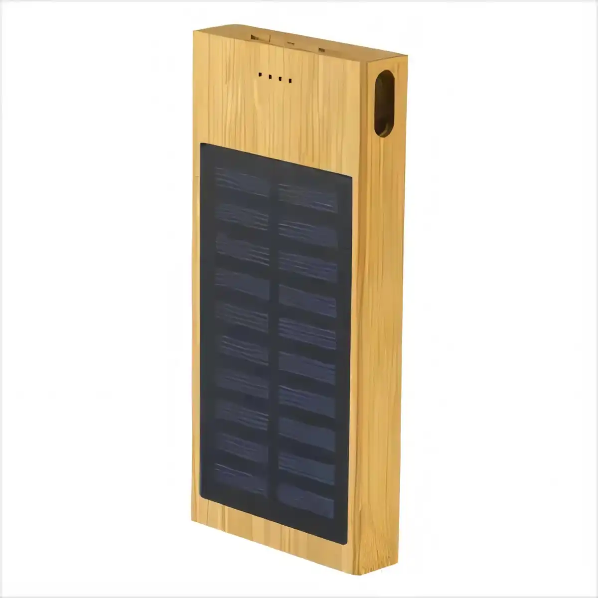 Eco Friendly Bamboo Solar Charger Wireless product detail view