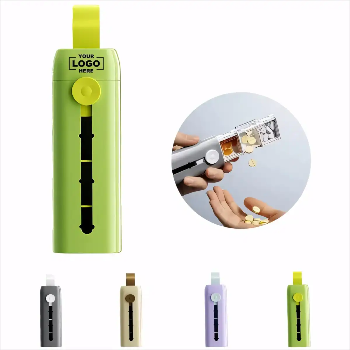 Triple Slot Pill Organizer Travel Case