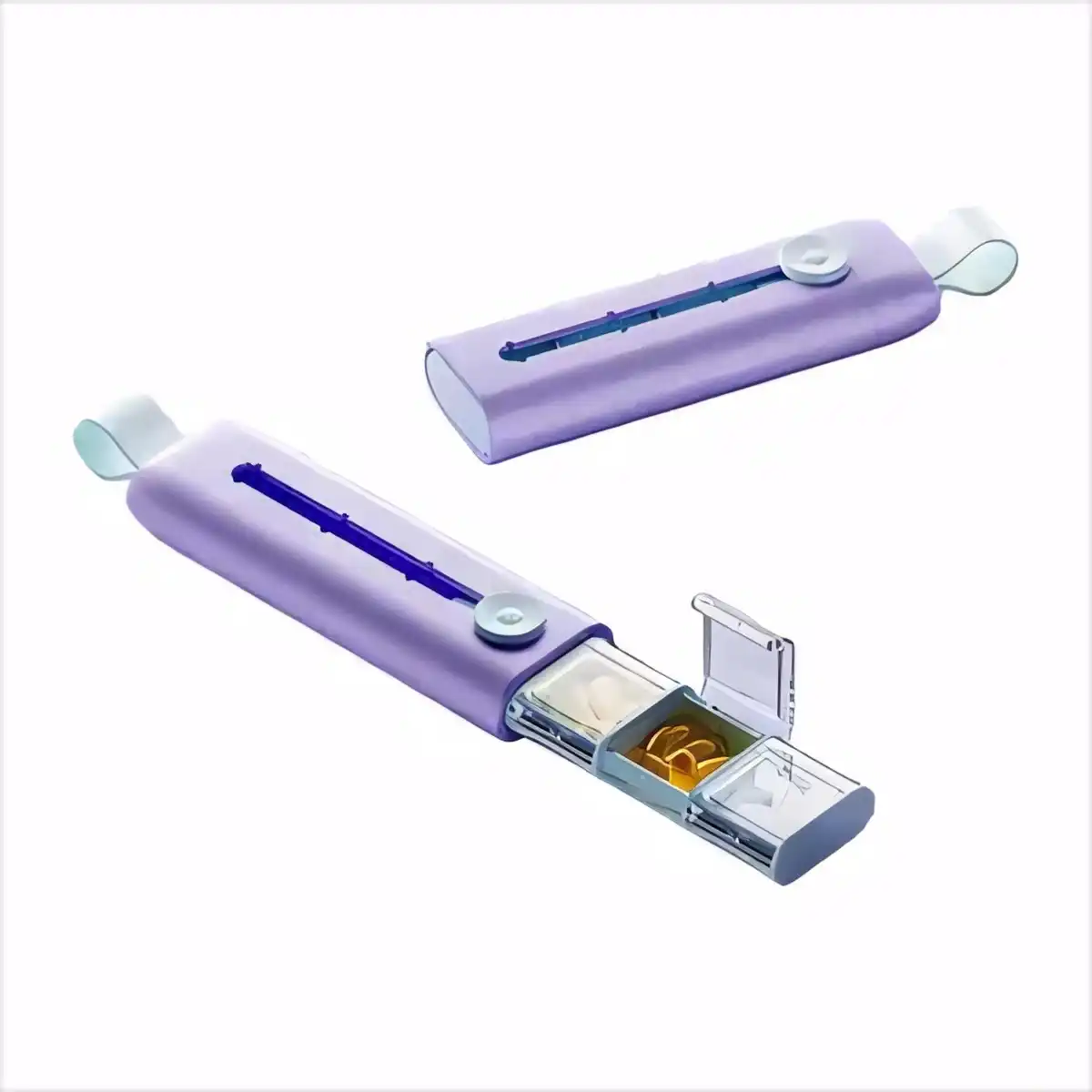 Triple Slot Pill Organizer Travel Case additional product view