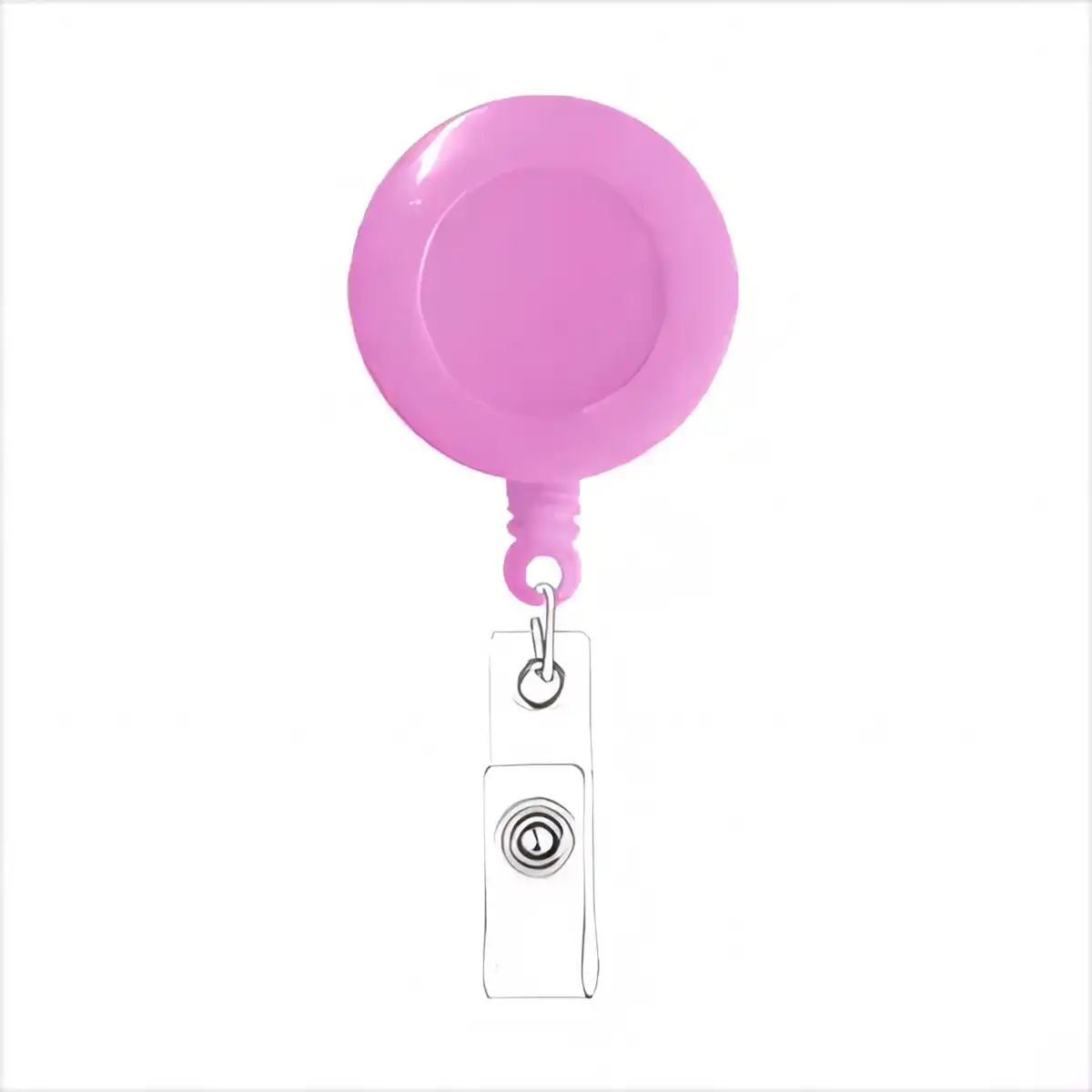 Rotating Badge Reel with Alligator Clip product close-up