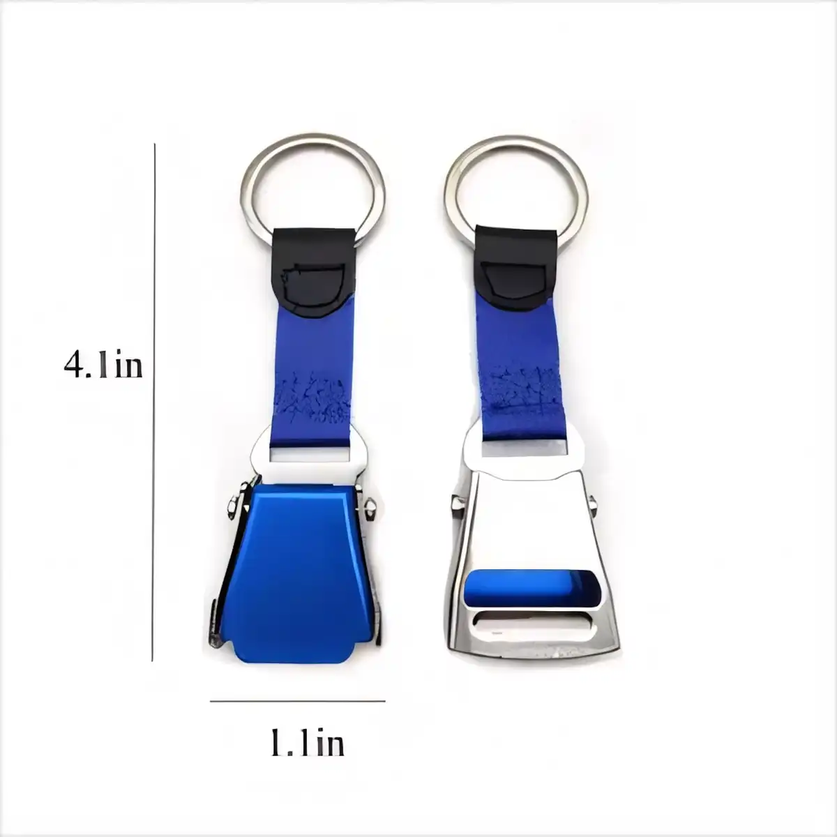 Aviation Seatbelt Buckle Keychain alternate product angle
