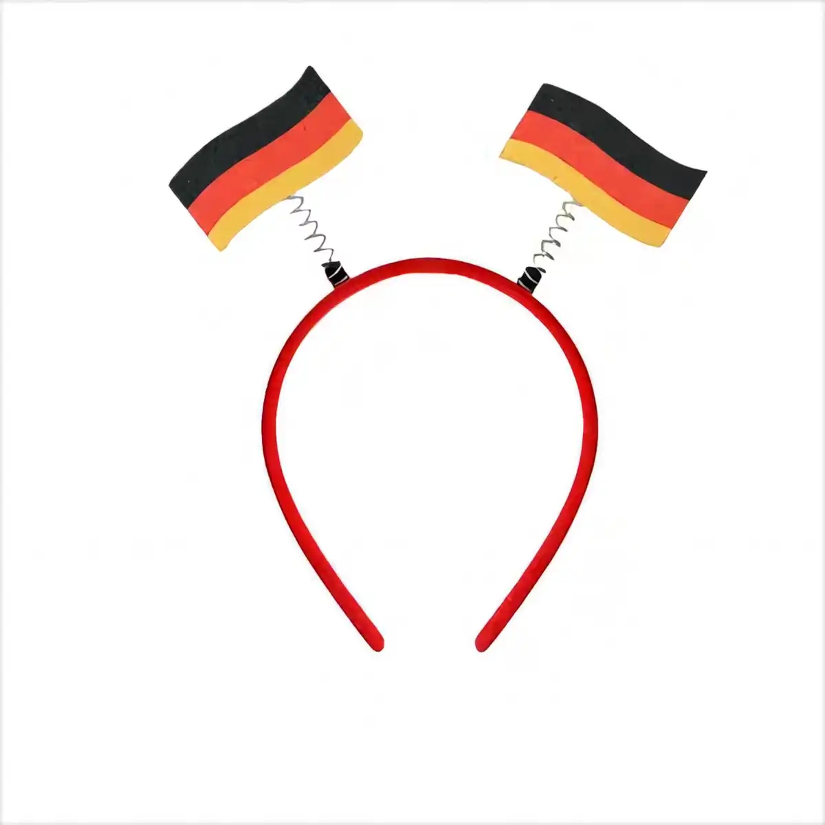 Vibrant Soccer Fan Headband custom logo imprint view