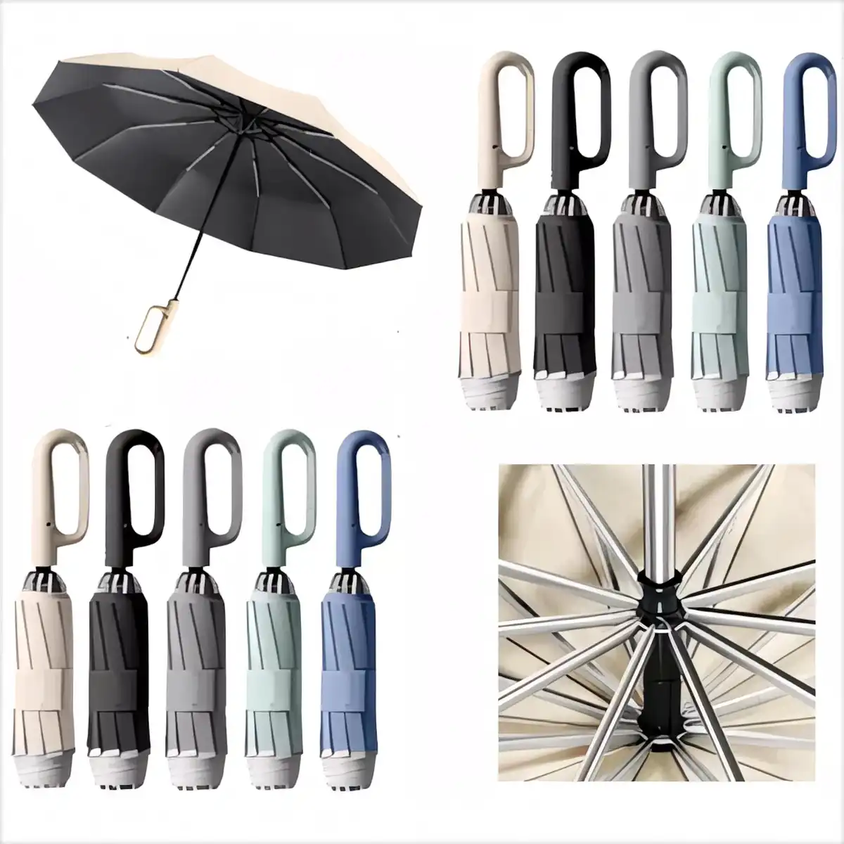 Windproof Auto Open Close Umbrella product detail view