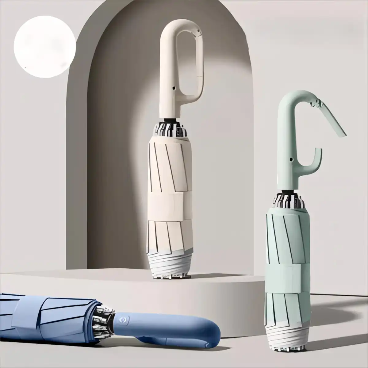 Windproof Auto Open Close Umbrella alternate product angle