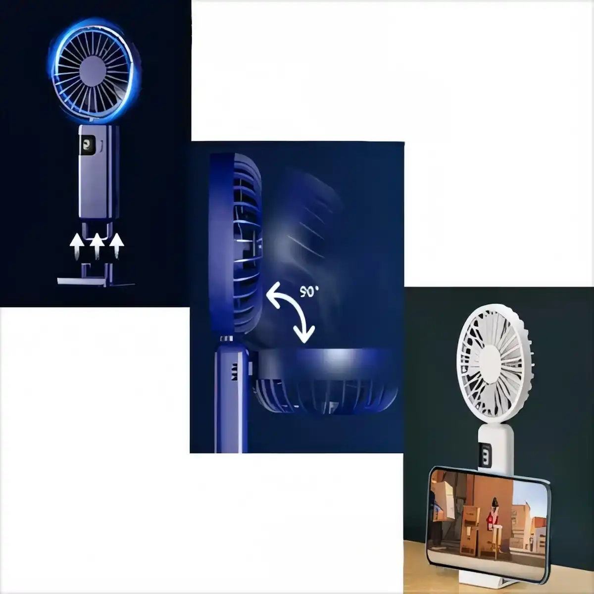 Rechargeable Mini Fan with Stand product detail view