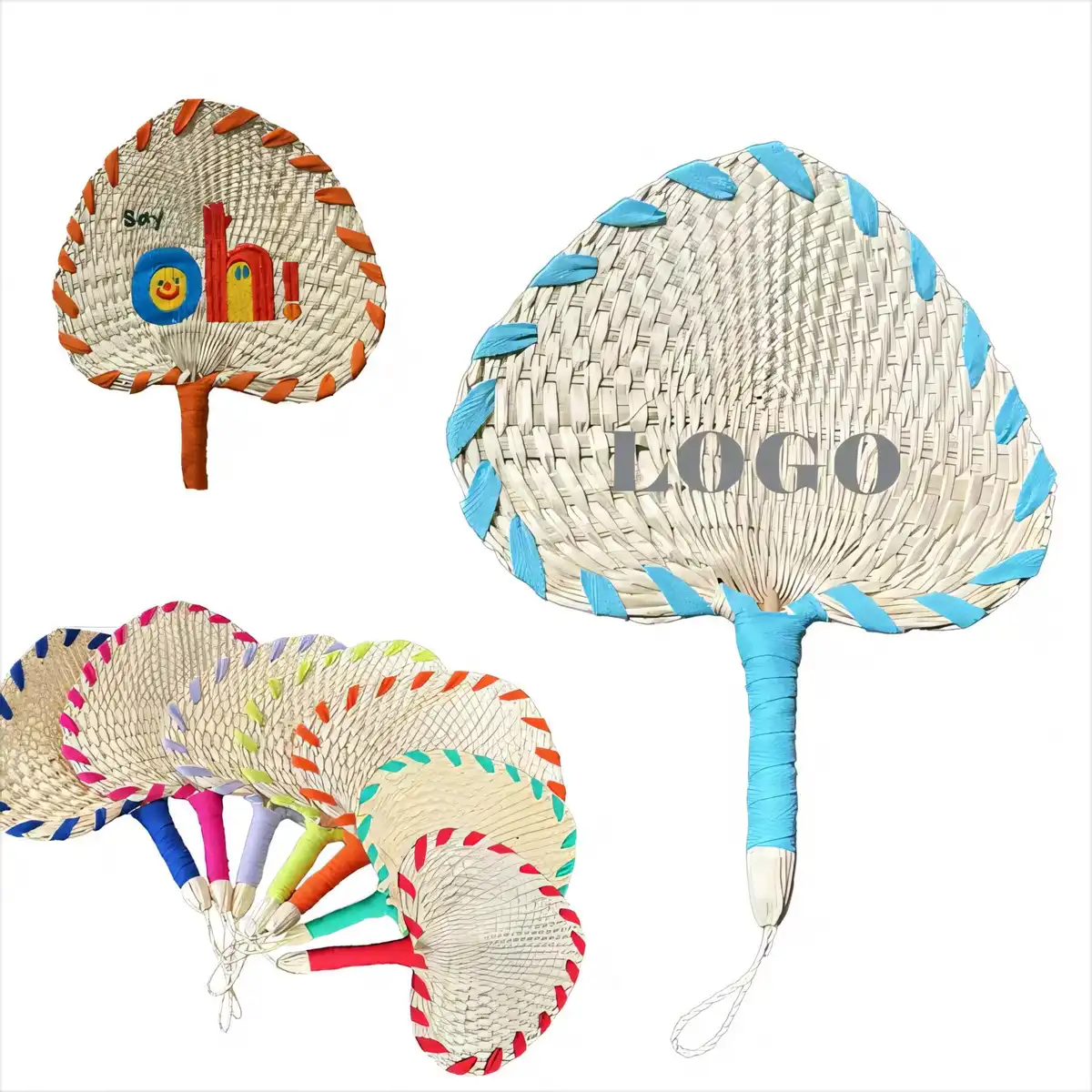 Glowing Silk Folding Fan product detail view