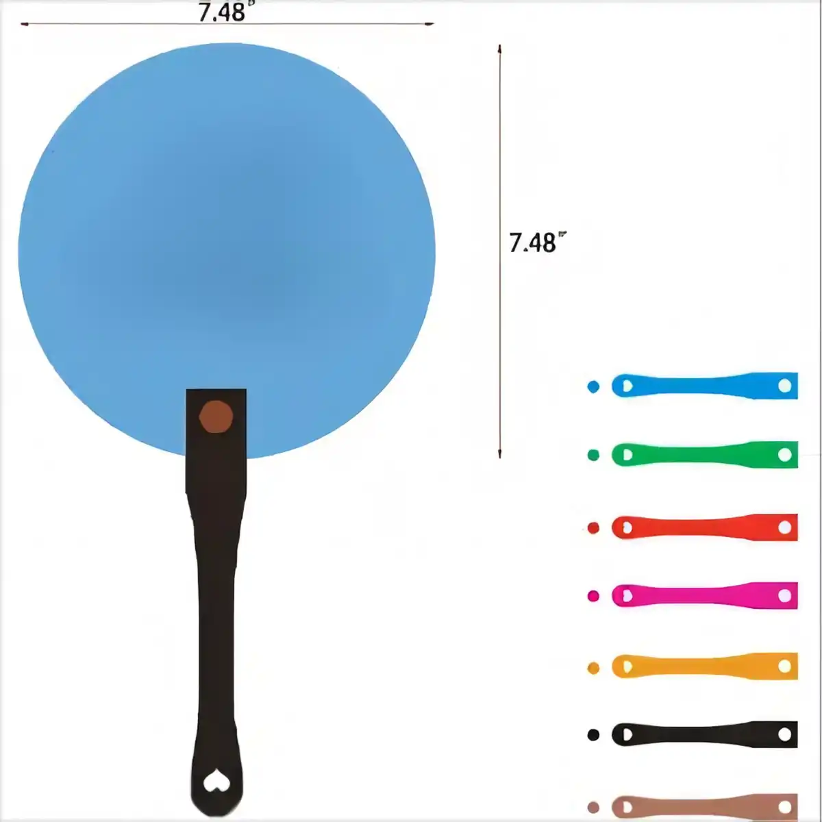 Durable Plastic Hand Fan alternate product angle