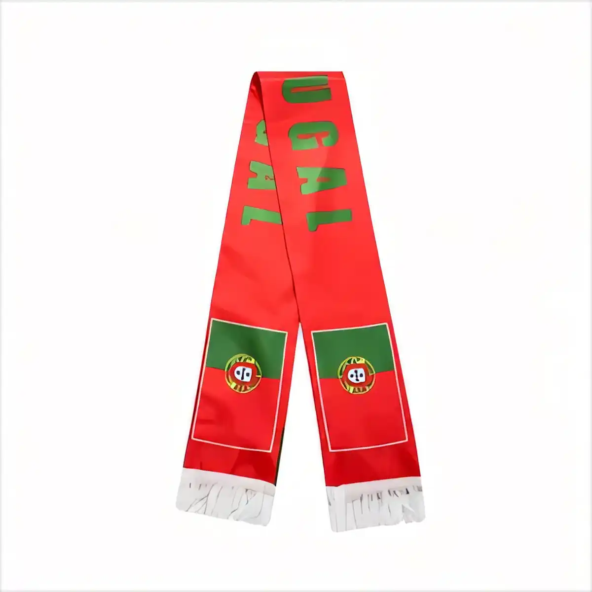 Vibrant Fringed Soccer Scarf alternate product angle