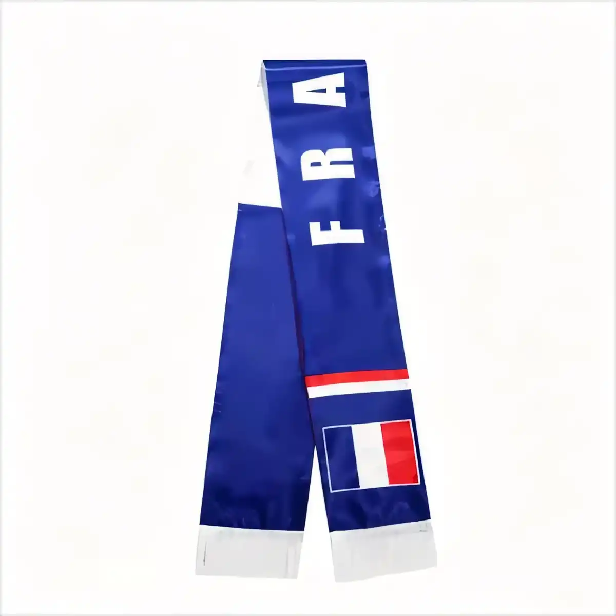 Vibrant Fringed Soccer Scarf custom logo imprint view