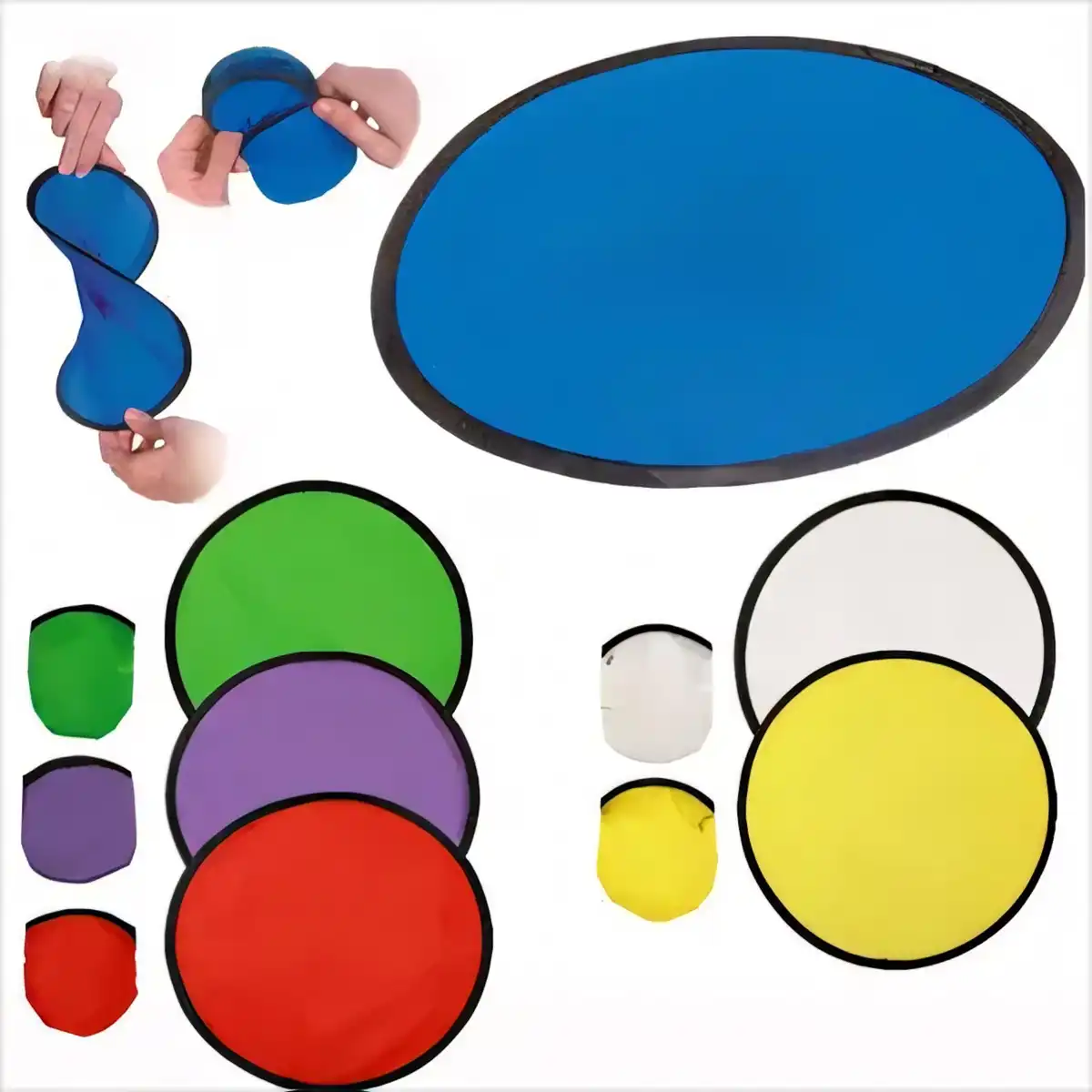 Portable Folding Fan with Pouch product close-up