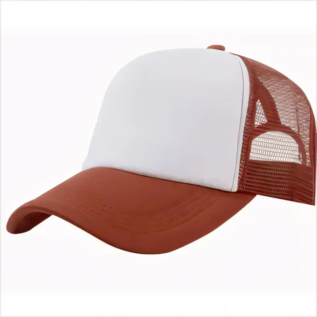 Youth Breathable Mesh Sports Cap custom logo imprint view