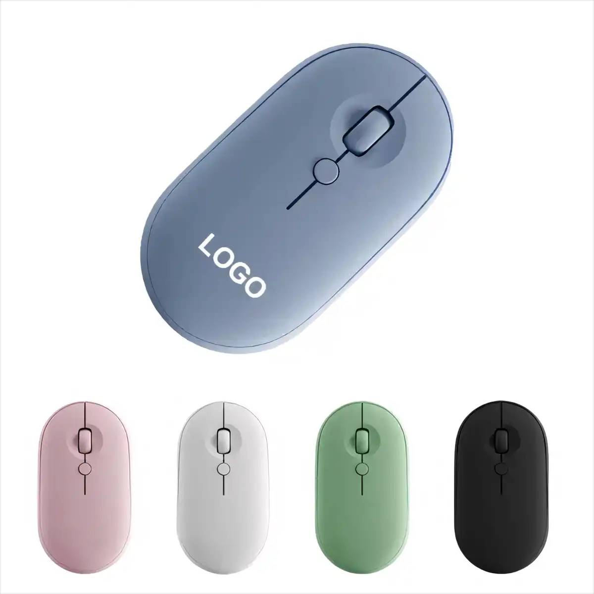 Slim Silent Wireless Mouse Macaron