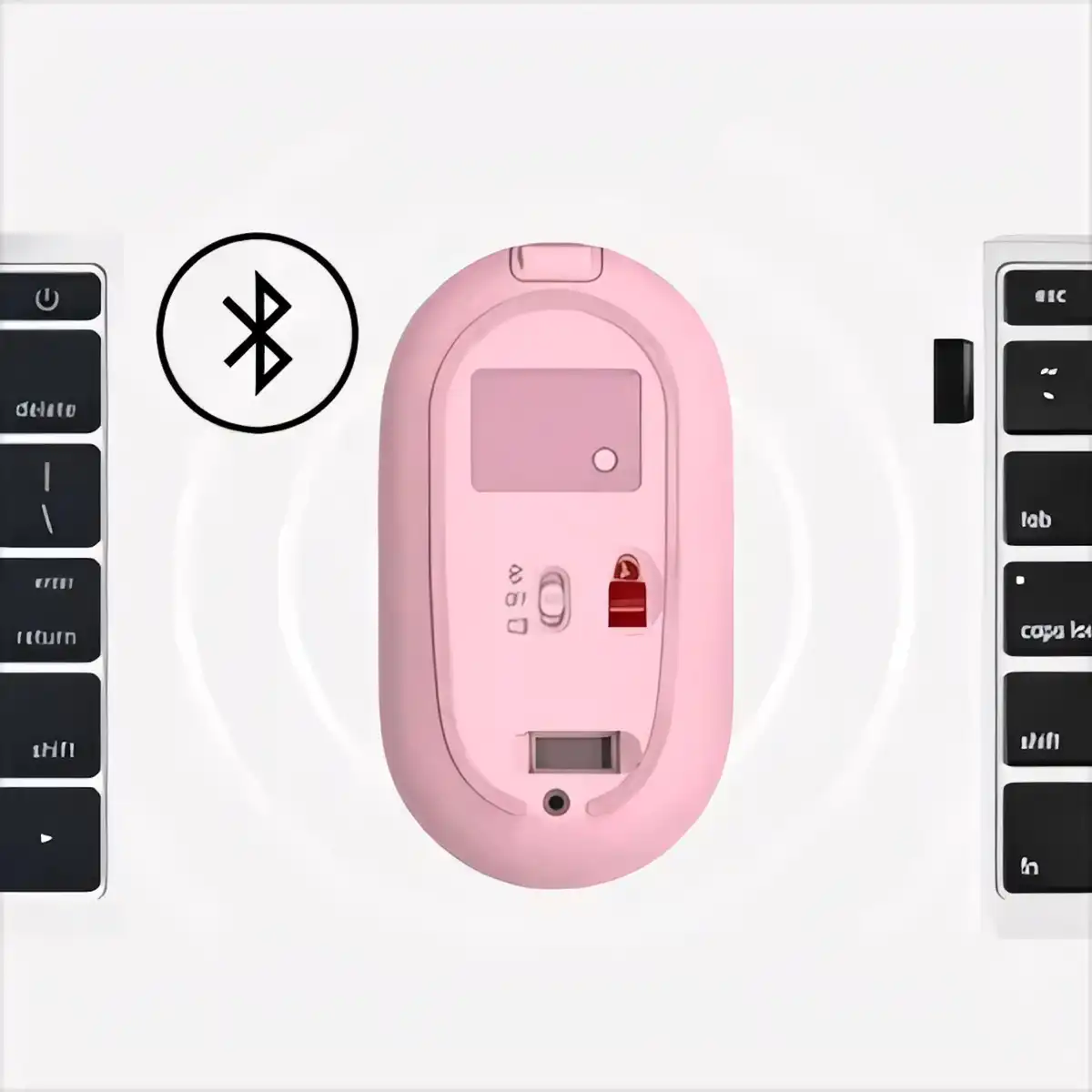 Slim Silent Wireless Mouse Macaron alternate product angle