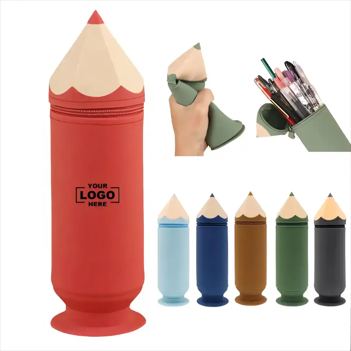 Silicone Desk Organizer Pen Holder