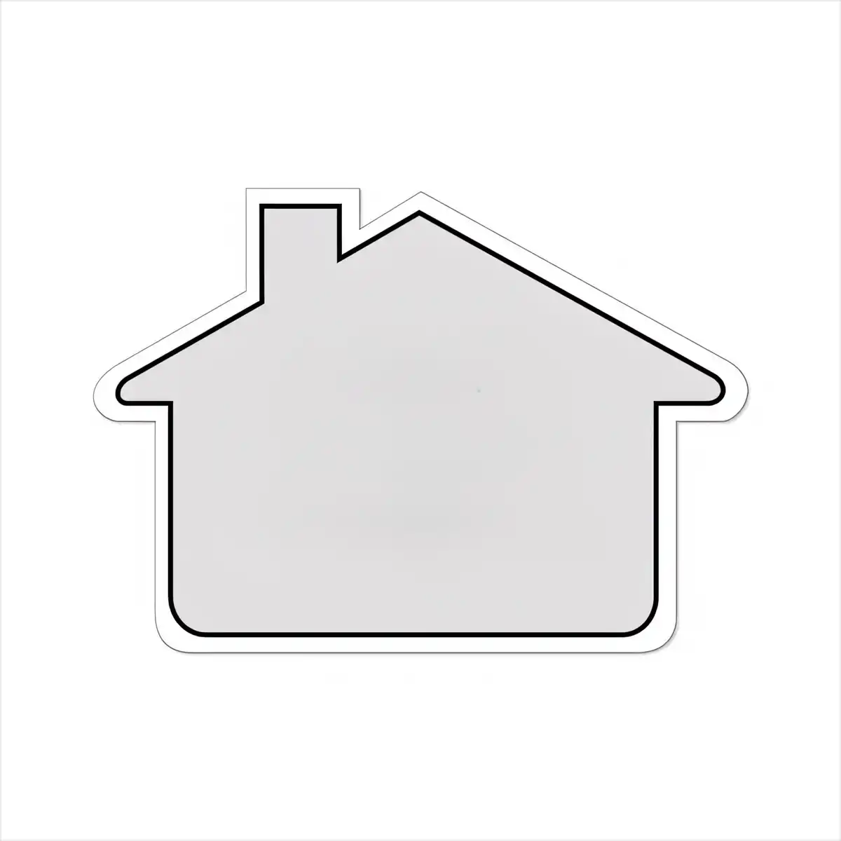 House Shaped Real Estate Magnets