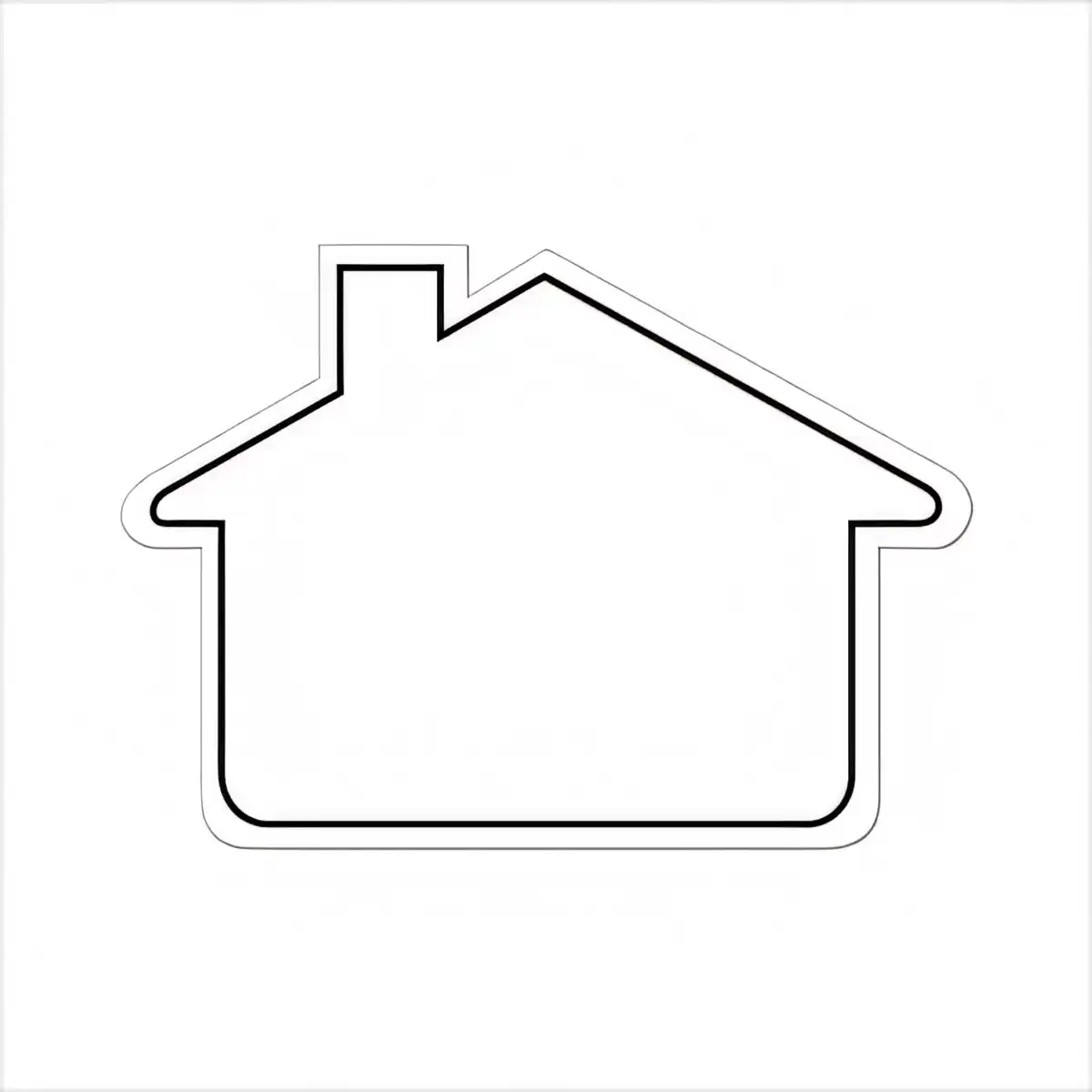 House Shaped Real Estate Magnets product detail view