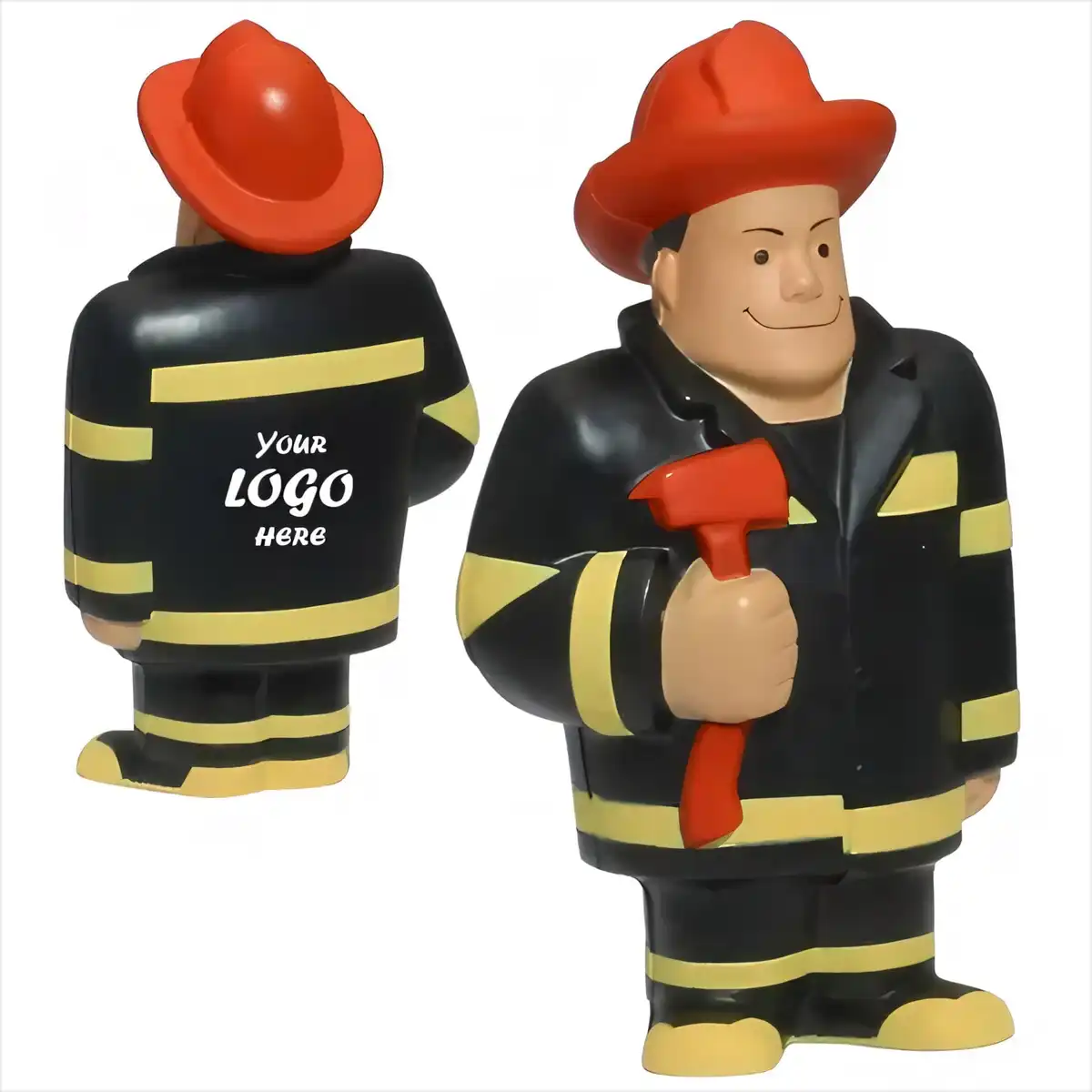 Squeezable Firefighter Stress Relief Toy