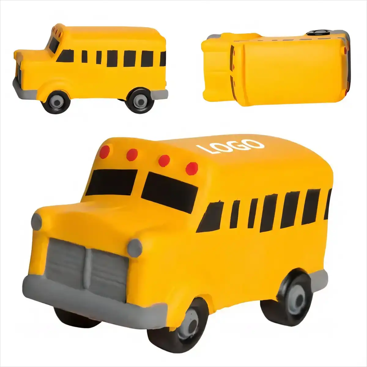 Squeezable School Bus Stress Reliever