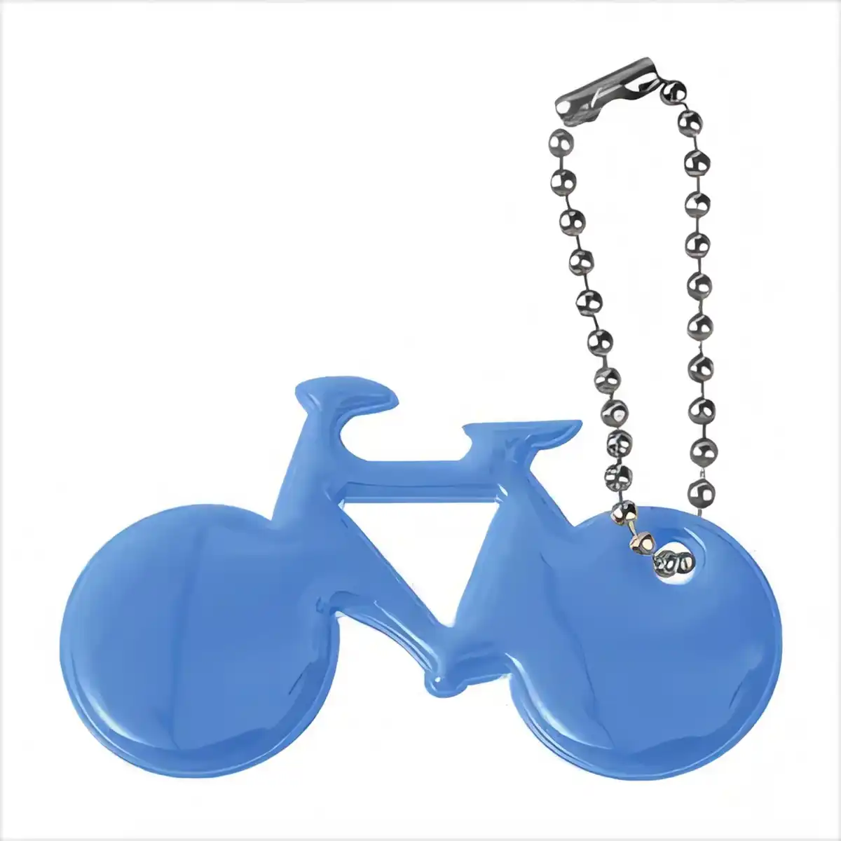 Reflective Bike Keychain Safety Pull custom logo imprint view