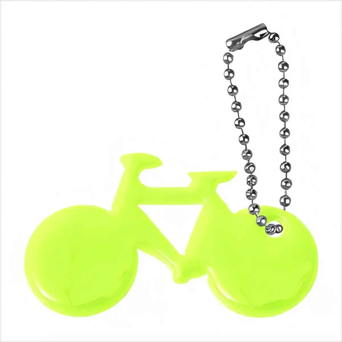 Reflective Bike Keychain Safety Pull product in use
