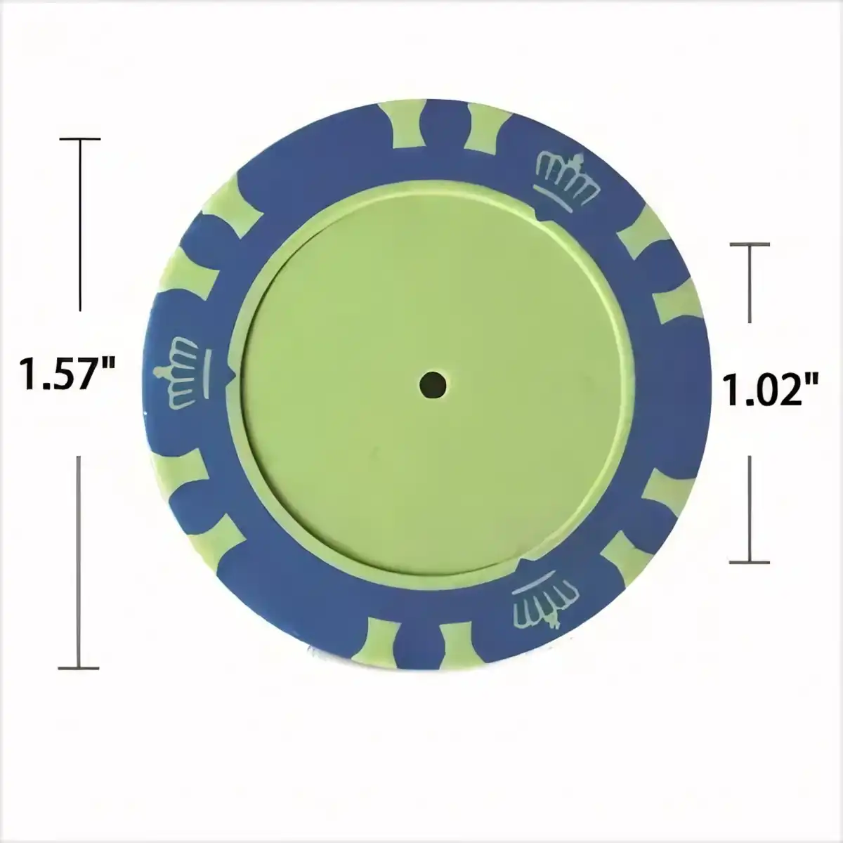 Poker Chip Golf Marker Crown product detail view