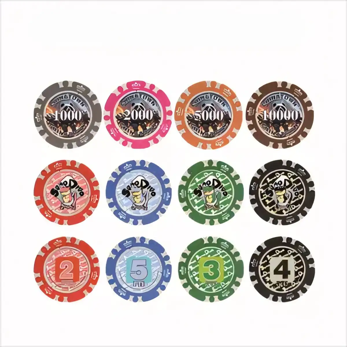 Poker Chip Golf Marker Crown alternate product angle