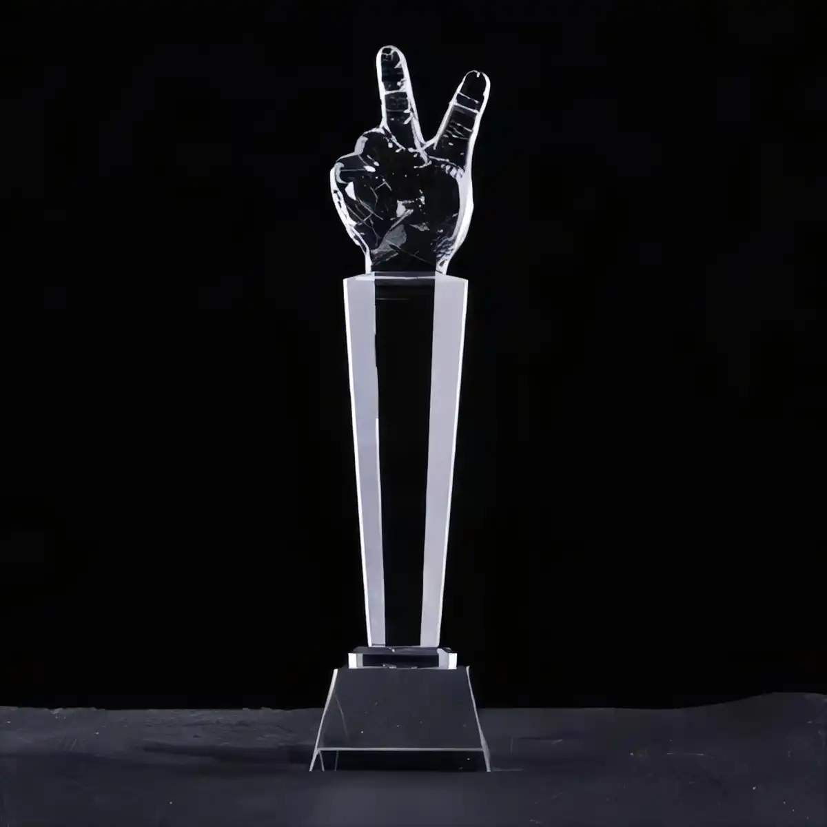 Crystal Trophy Cups Award Set product detail view