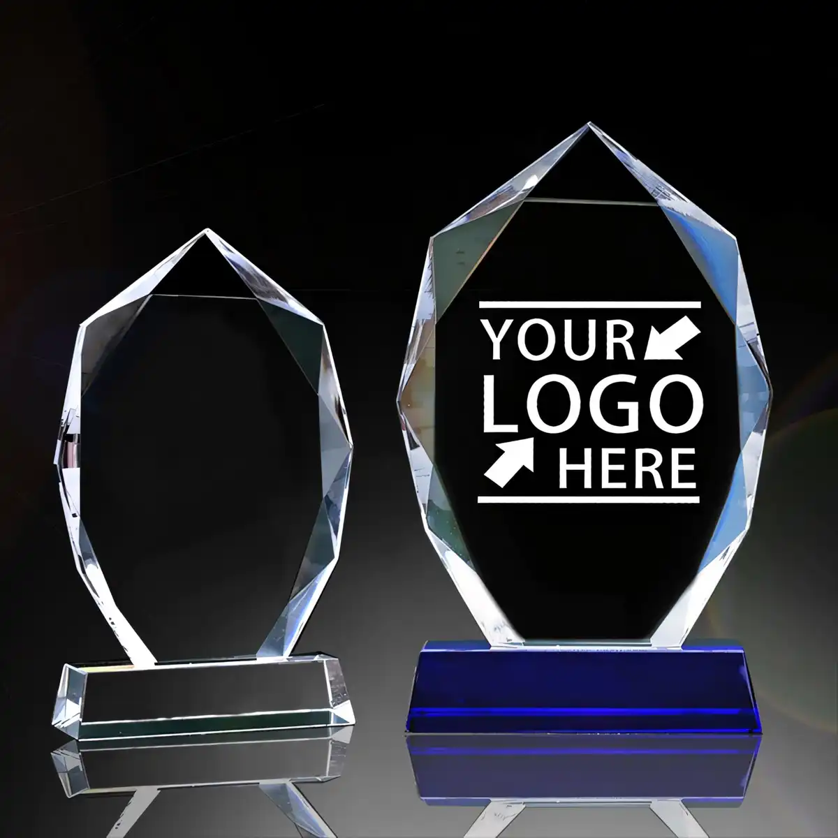 Luxury Crystal Glass Award Trophy