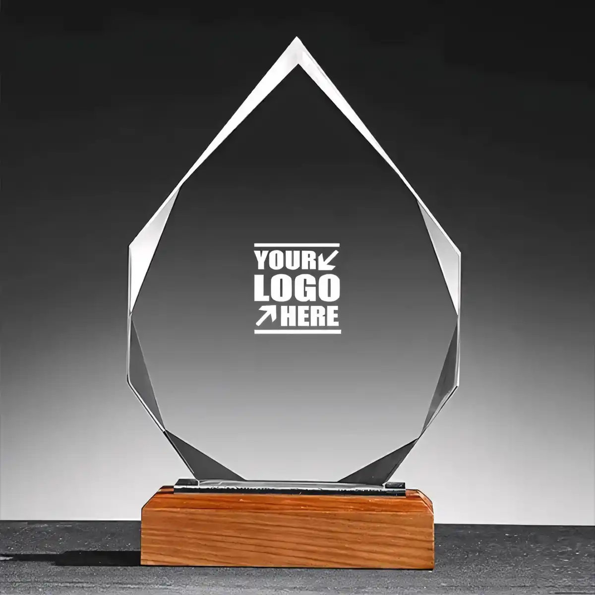 Crystal Glass Award Plaque