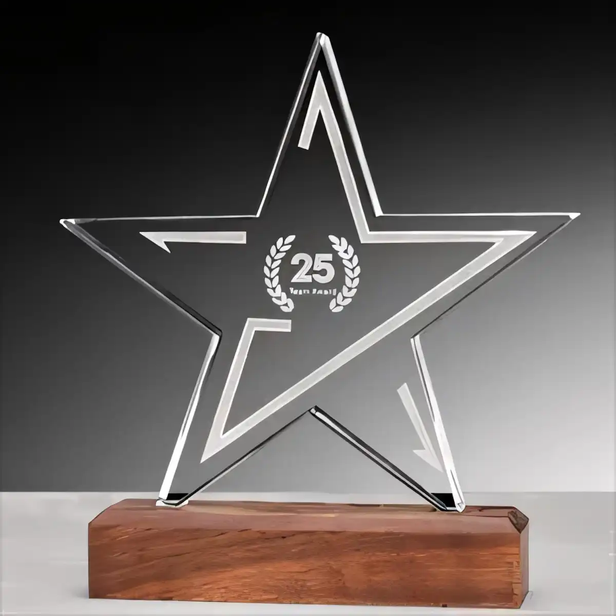 Crystal Glass Award Plaque additional product view