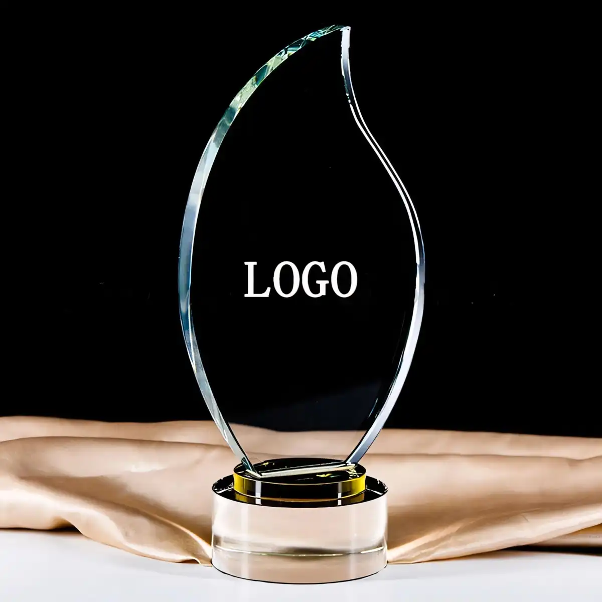 Elegant Crystal Flame Trophy Award