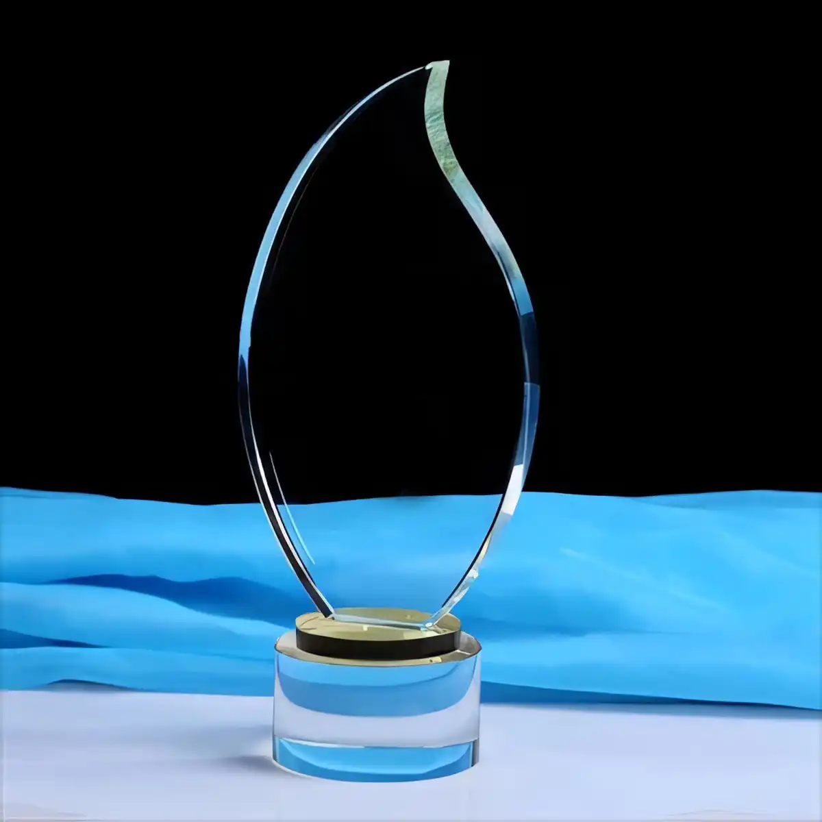 Elegant Crystal Flame Trophy Award product detail view