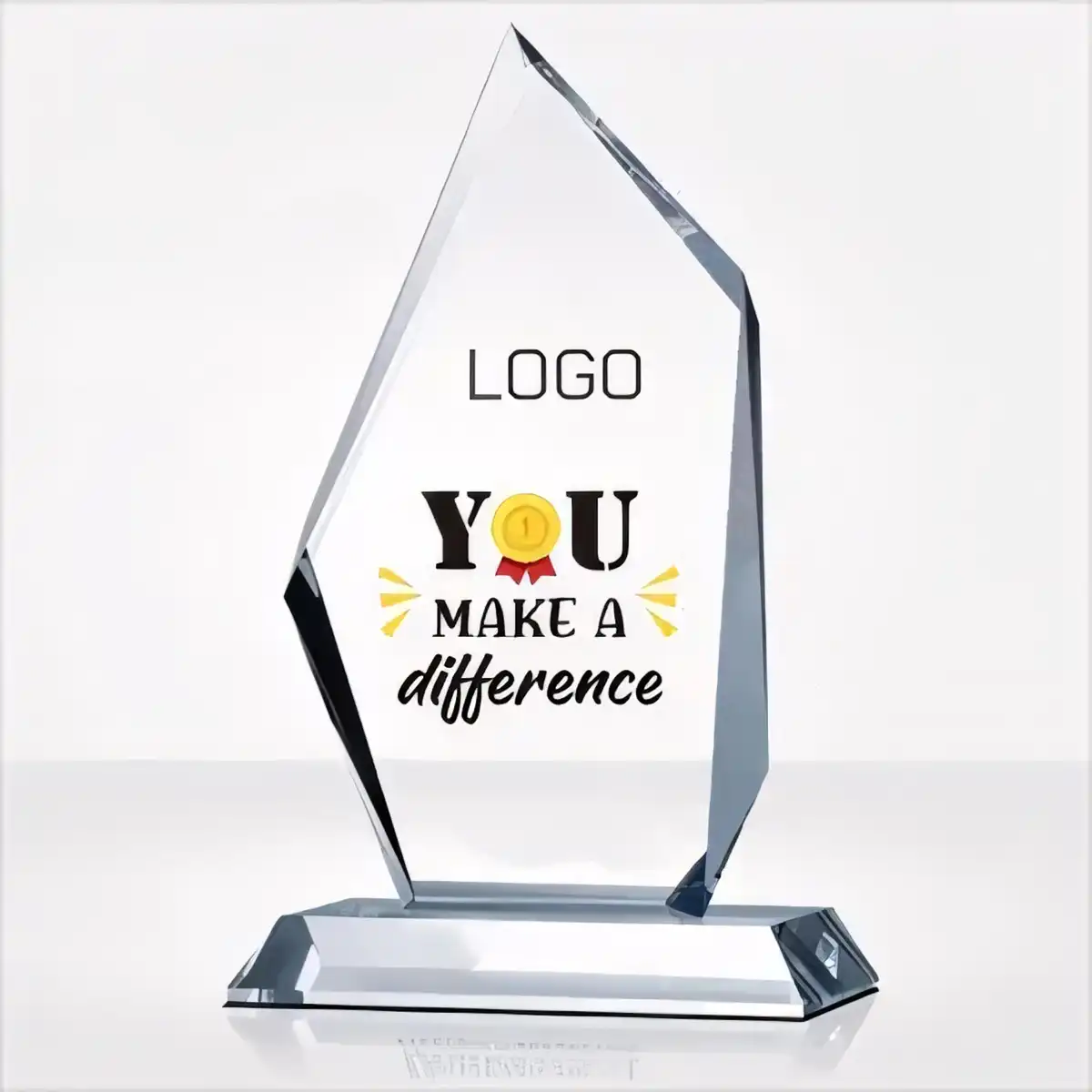 Sparkling K9 Crystal Award Trophy product detail view