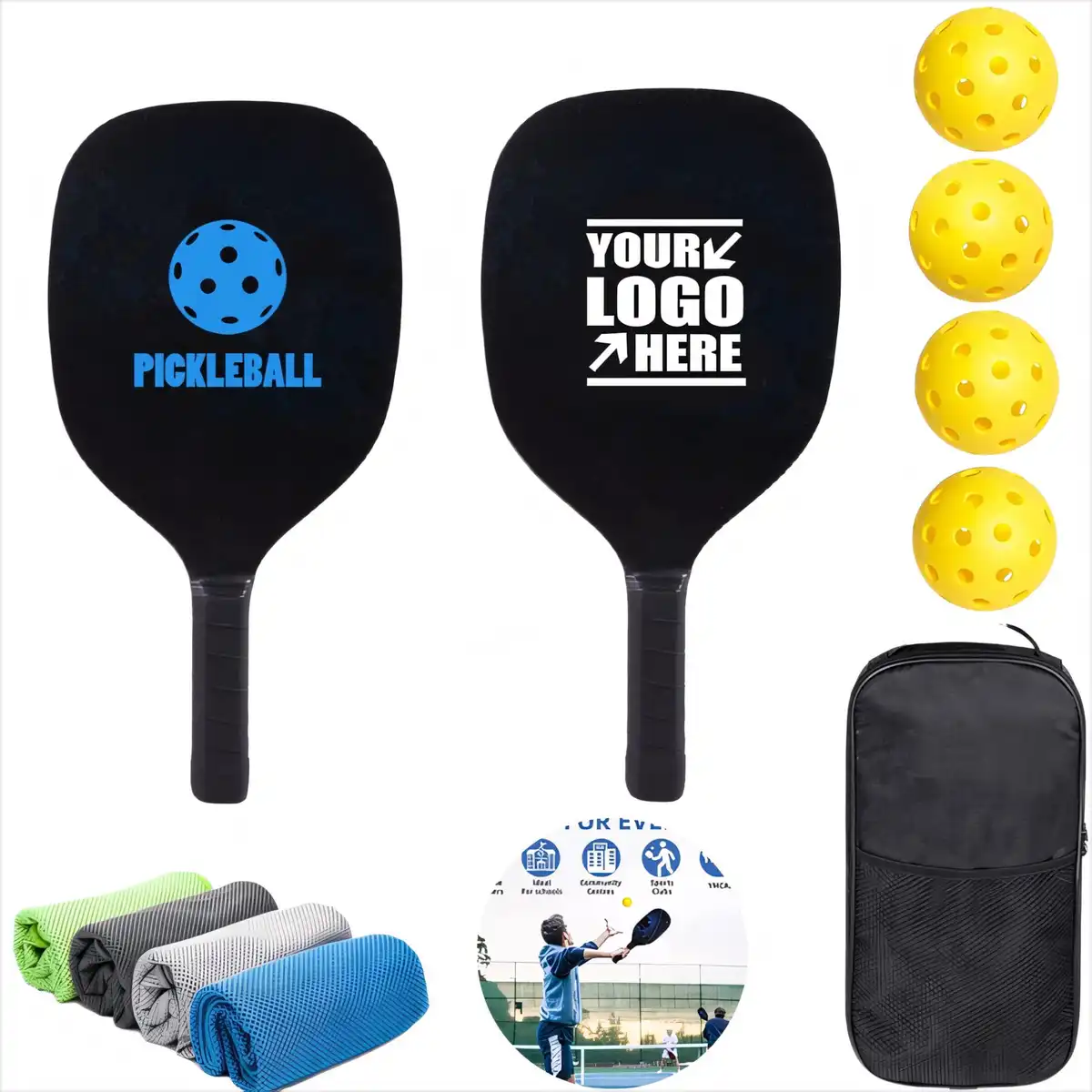 Pro Pickleball Paddle Set Bundle