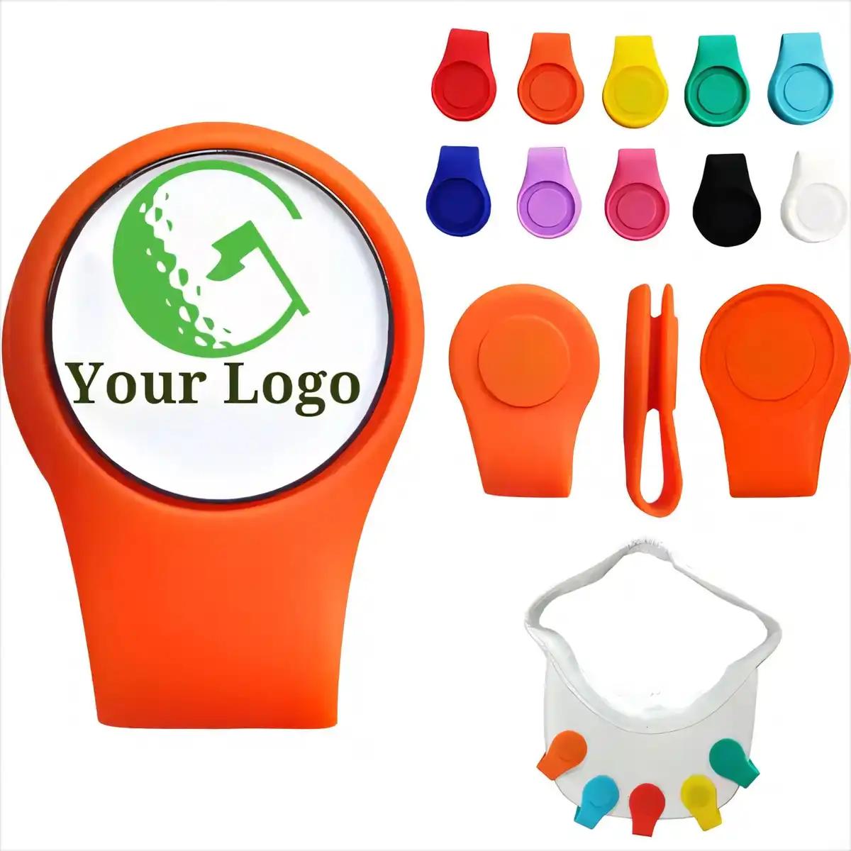 Magnetic Golf Hat Clip Marker Holder product close-up
