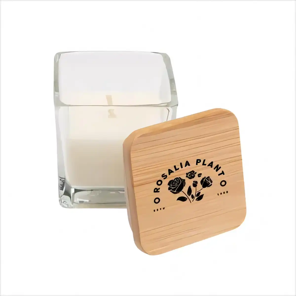 Citrus Soy Candle Bamboo Lid alternate product angle