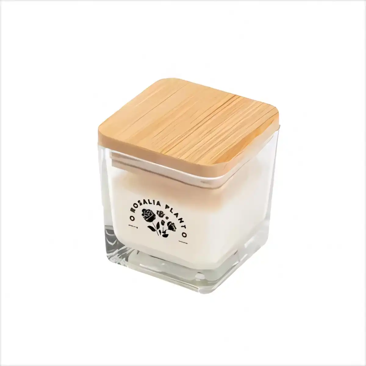 Citrus Soy Candle Bamboo Lid product close-up
