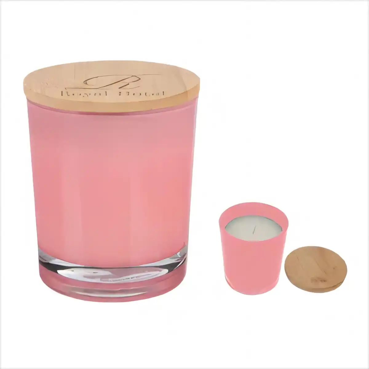 Natural Soy Wax Vanilla Candle custom logo imprint view