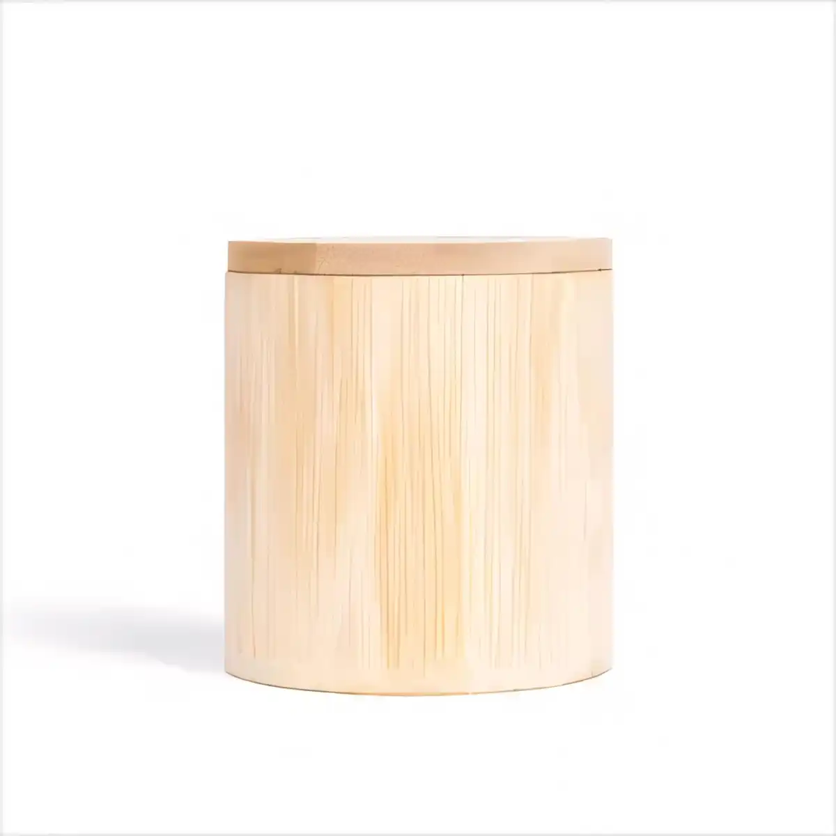 Eco Friendly Soy Candle Bamboo Jar product detail view