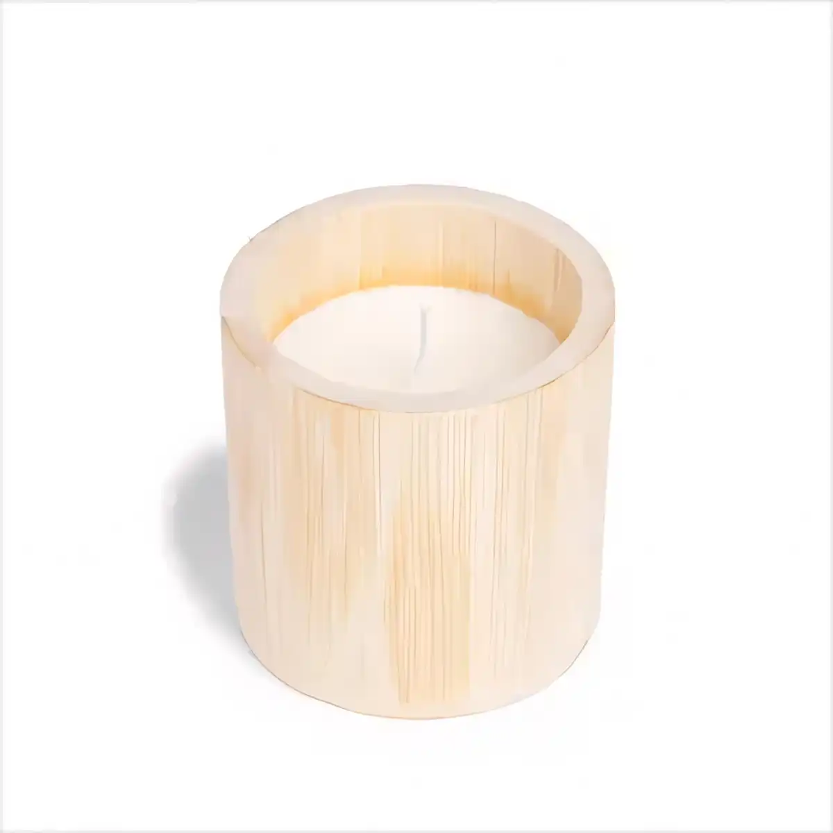 Eco Friendly Soy Candle Bamboo Jar alternate product angle