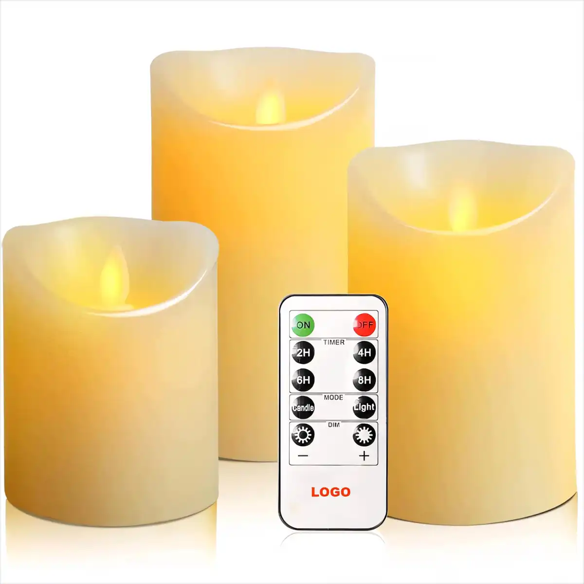 Real Wax LED Candles Remote