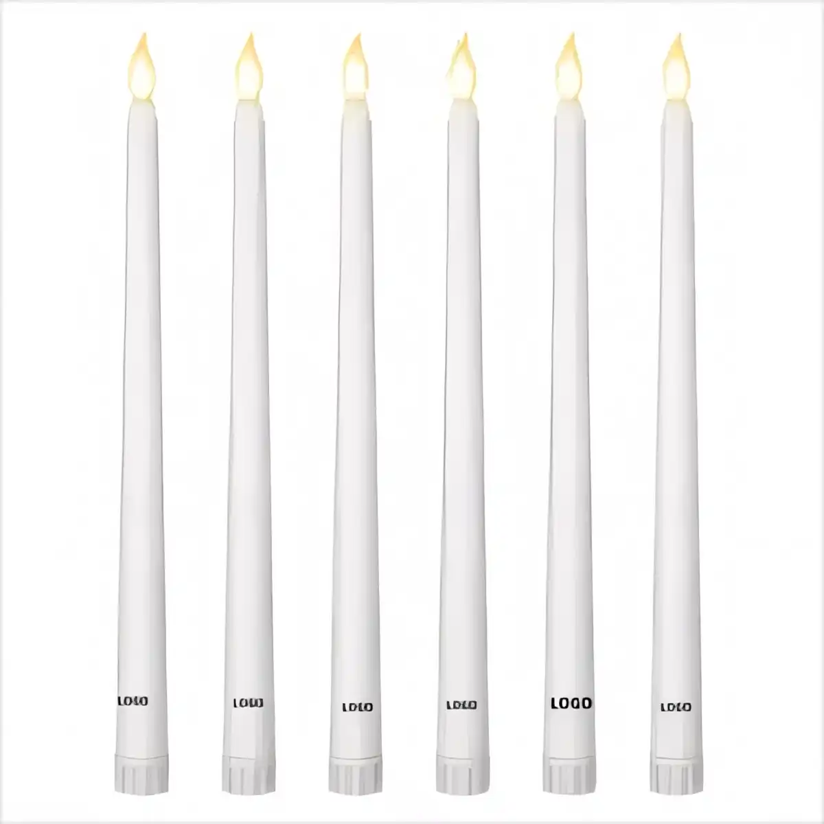 LED Flameless Taper Candles Set product detail view