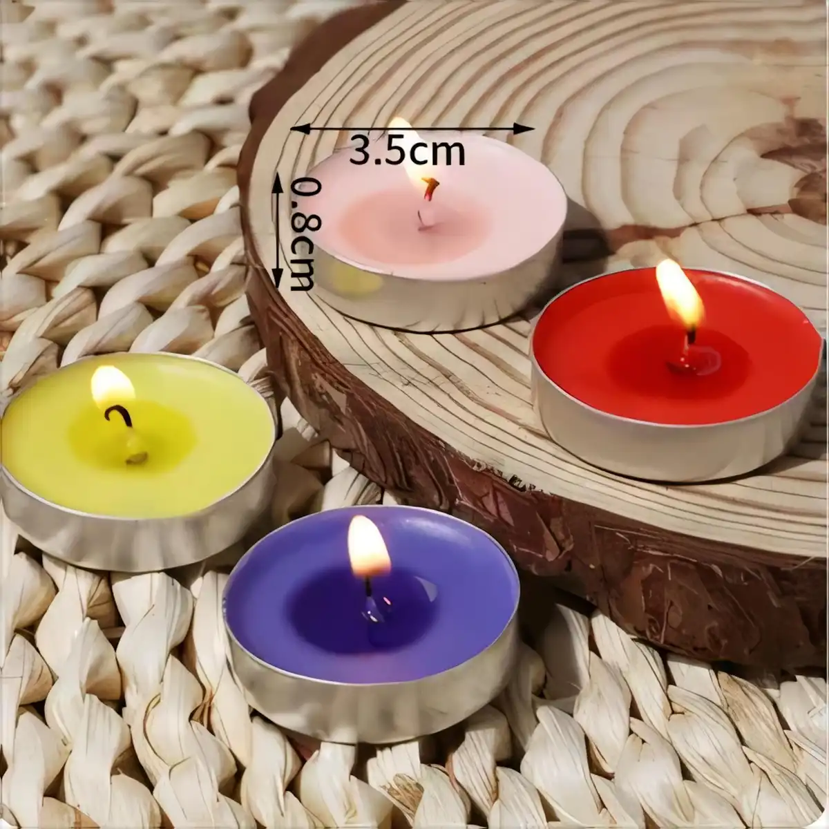 Unscented Tea Lights 10 Pack alternate product angle