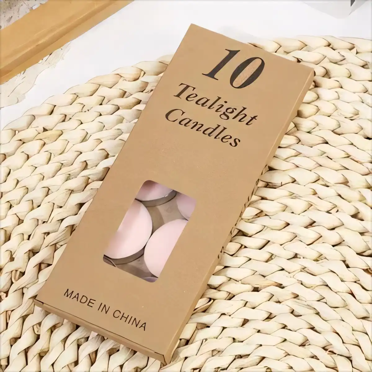 Unscented Tea Lights 10 Pack product in use