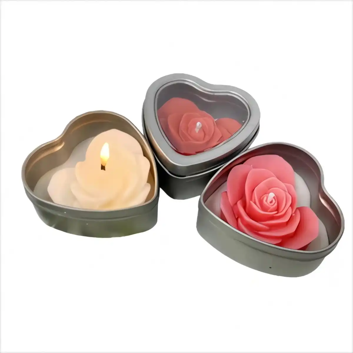 Eco Friendly Flower Soy Candles product detail view