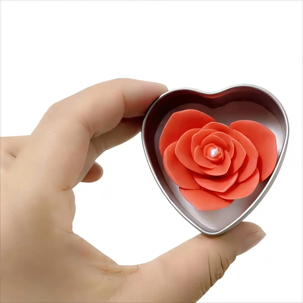 Eco Friendly Flower Soy Candles alternate product angle