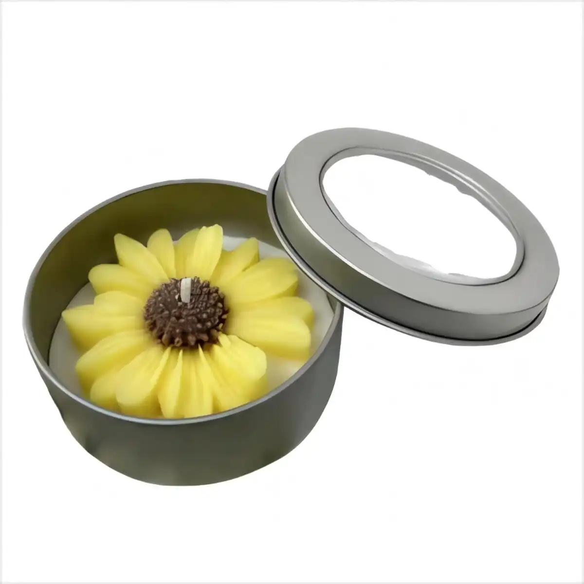 Eco Friendly Flower Soy Candles custom logo imprint view