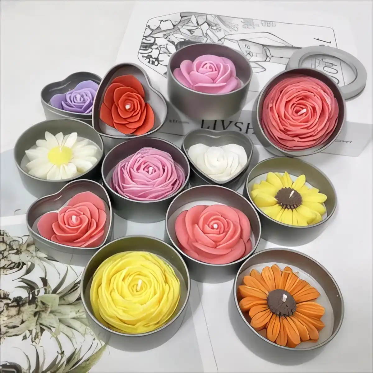Eco Friendly Flower Soy Candles product image 9