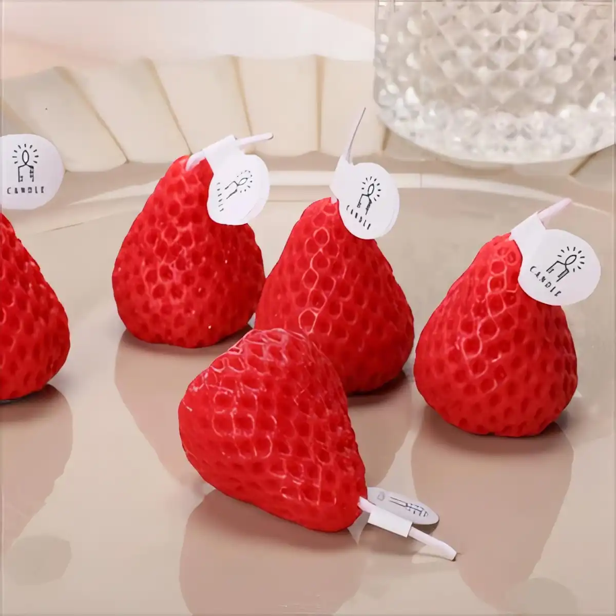 Strawberry Soy Candle Gift Set product detail view